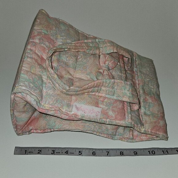 VTG Baby Connection Soft Style Pink Floral Diaper Bag Small 11x9 Green Blue READ - Picture 12 of 15